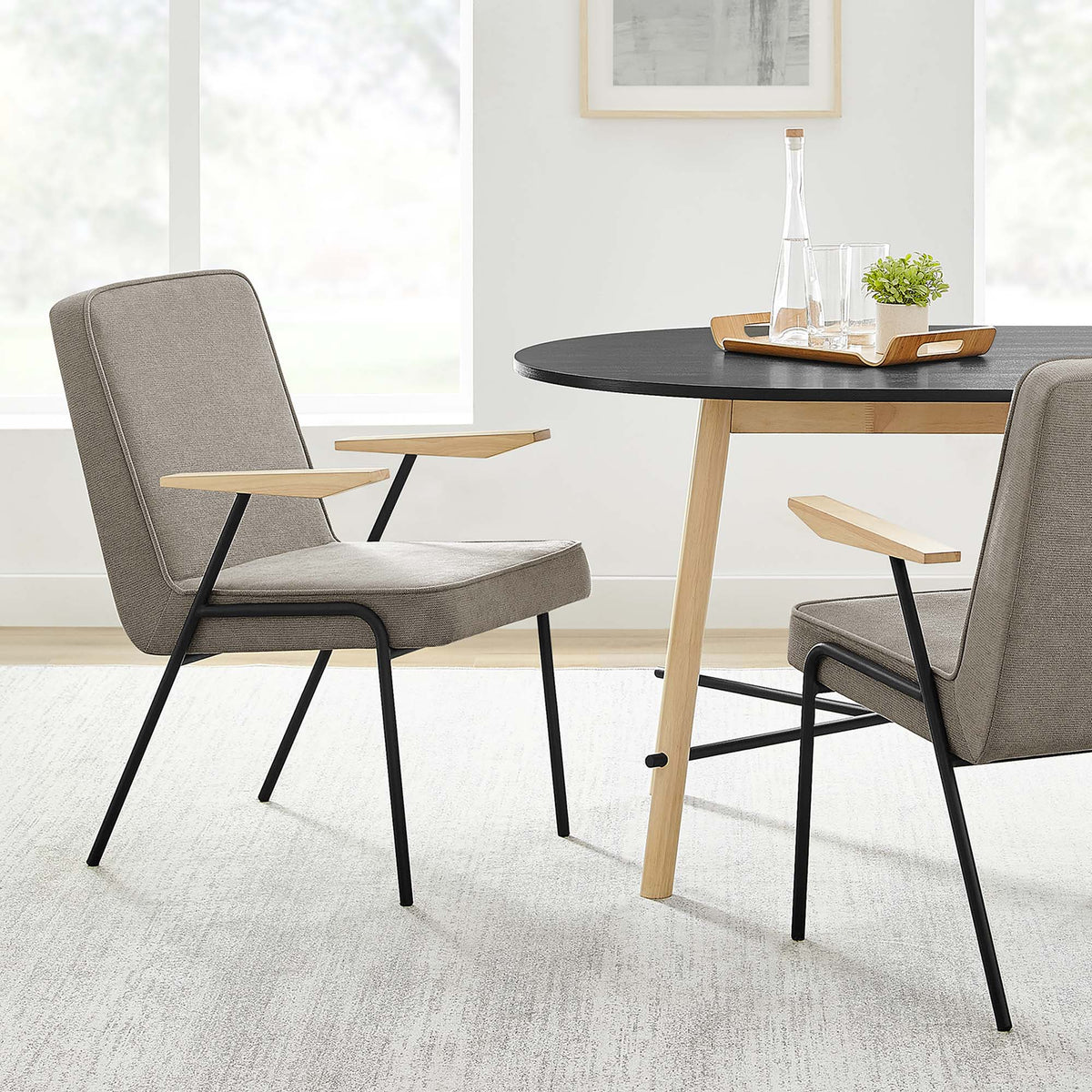 Vista Sand Dining Armchair - Ornate Home