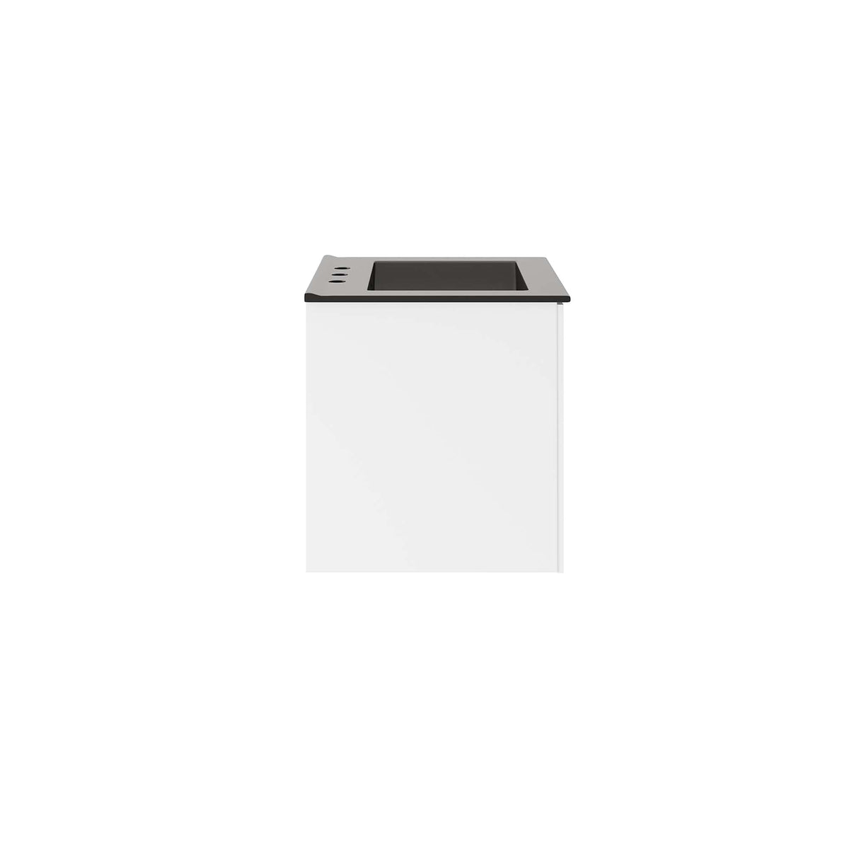 Vitality White/Black 24" Bathroom Vanity - Ornate Home