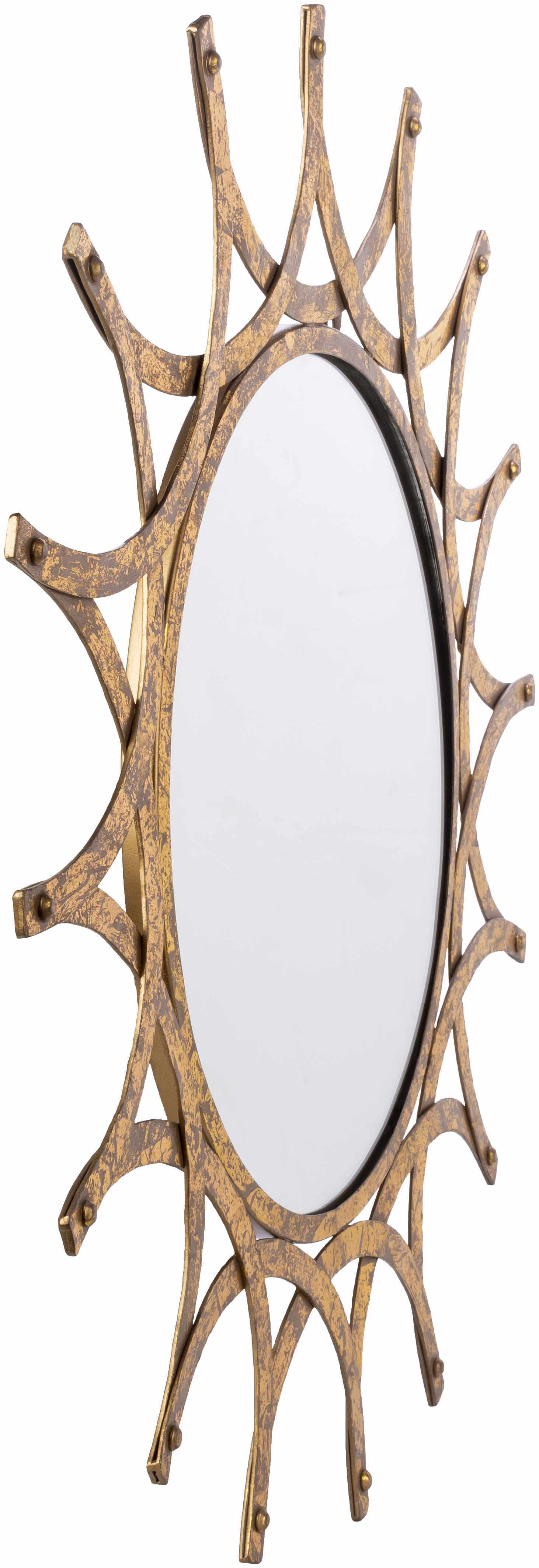 Vivi Gold Metal Mirror - Ornate Home