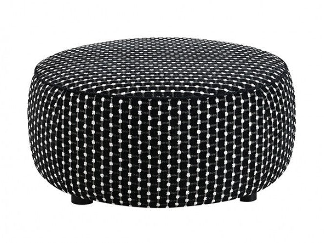 Viviani Black Ottoman - Ornate Home