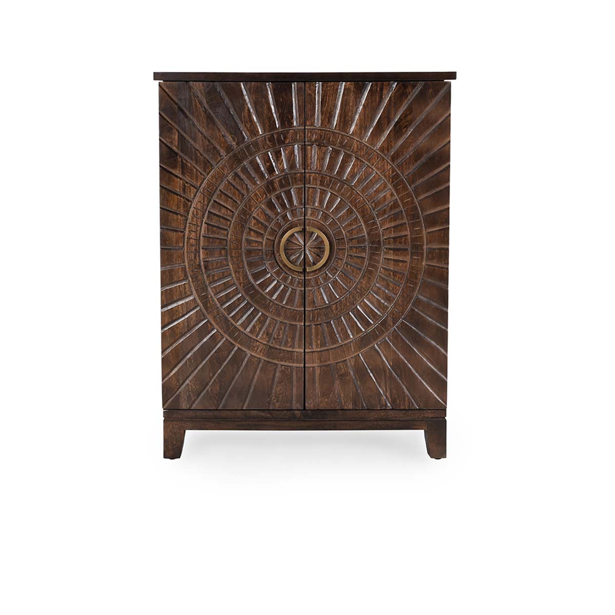 Vivienne Dark Brown Bar Cabinet - Ornate Home