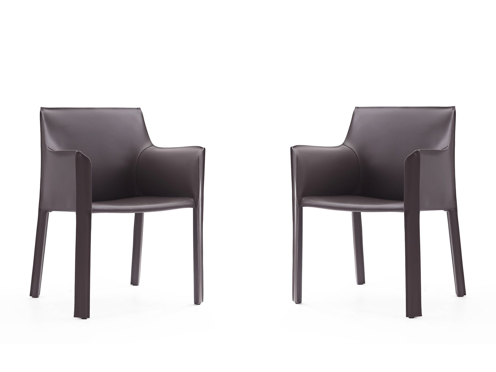 Vogue Arm Chair in Grey (set of 2) - Ornate Home