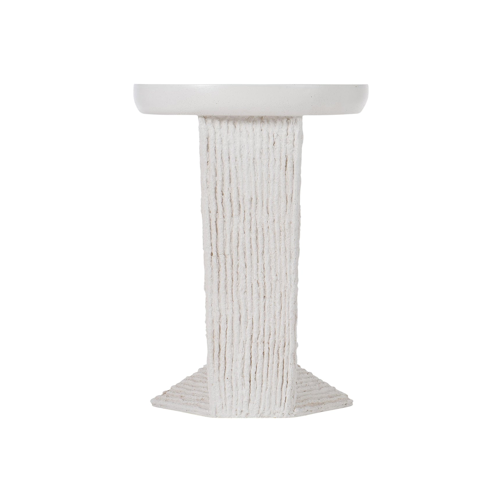 Voile Stonecast Outdoor Accent Table - Ornate Home