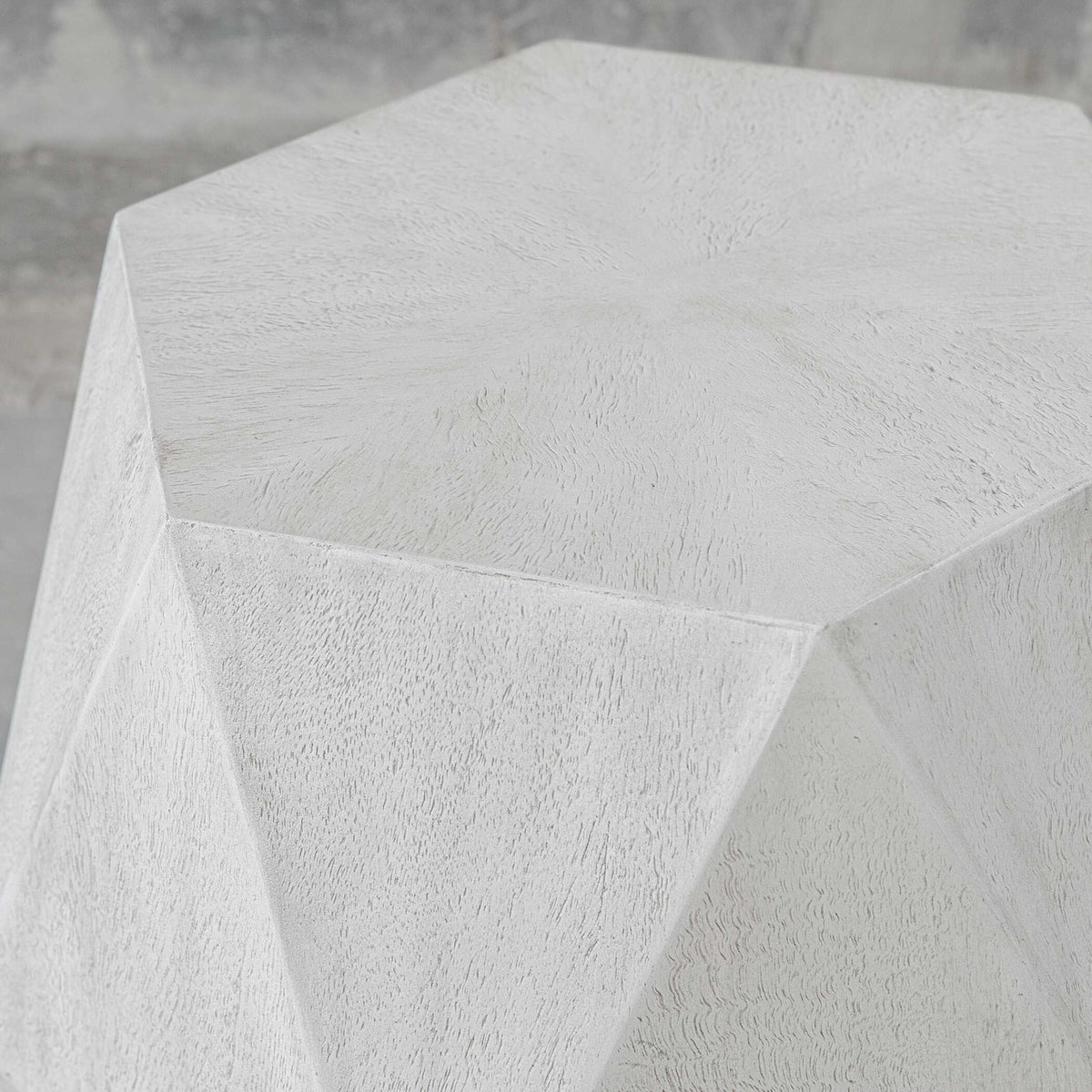 Volker White Geometric Accent Table - Ornate Home