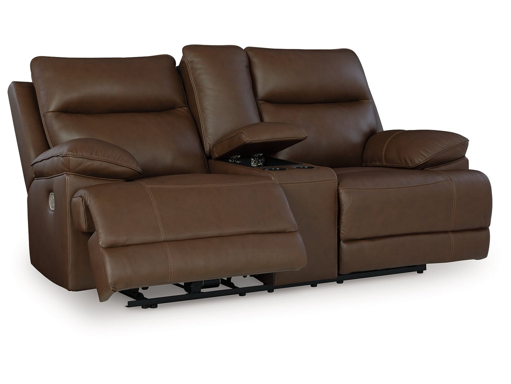 VonRyan Tobacco Power Reclining Loveseat - Ornate Home