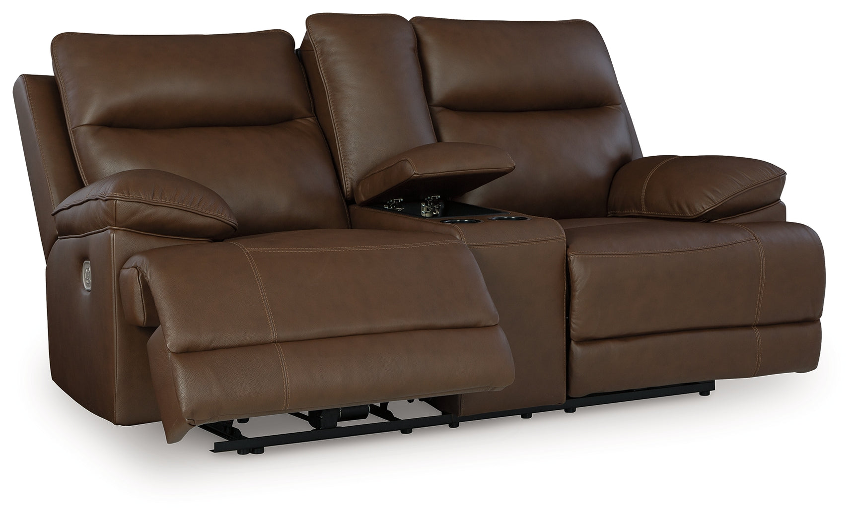 VonRyan Tobacco Power Reclining Sofa and Loveseat - Ornate Home