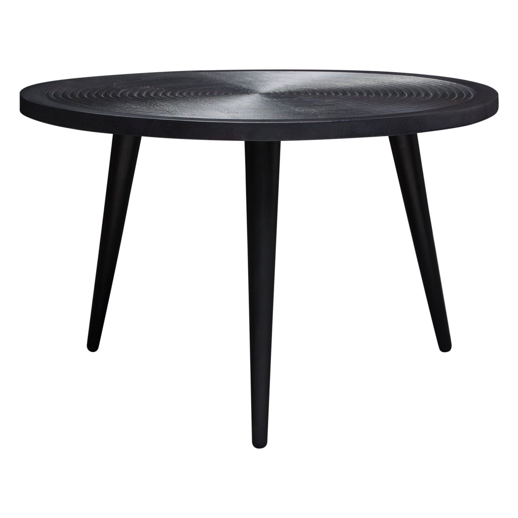 Vortex Black Round Coffee Table - Ornate Home
