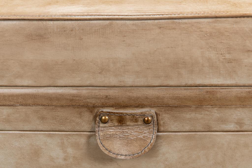 Voyage Leather Beige Leather Trunk/Bench - Ornate Home