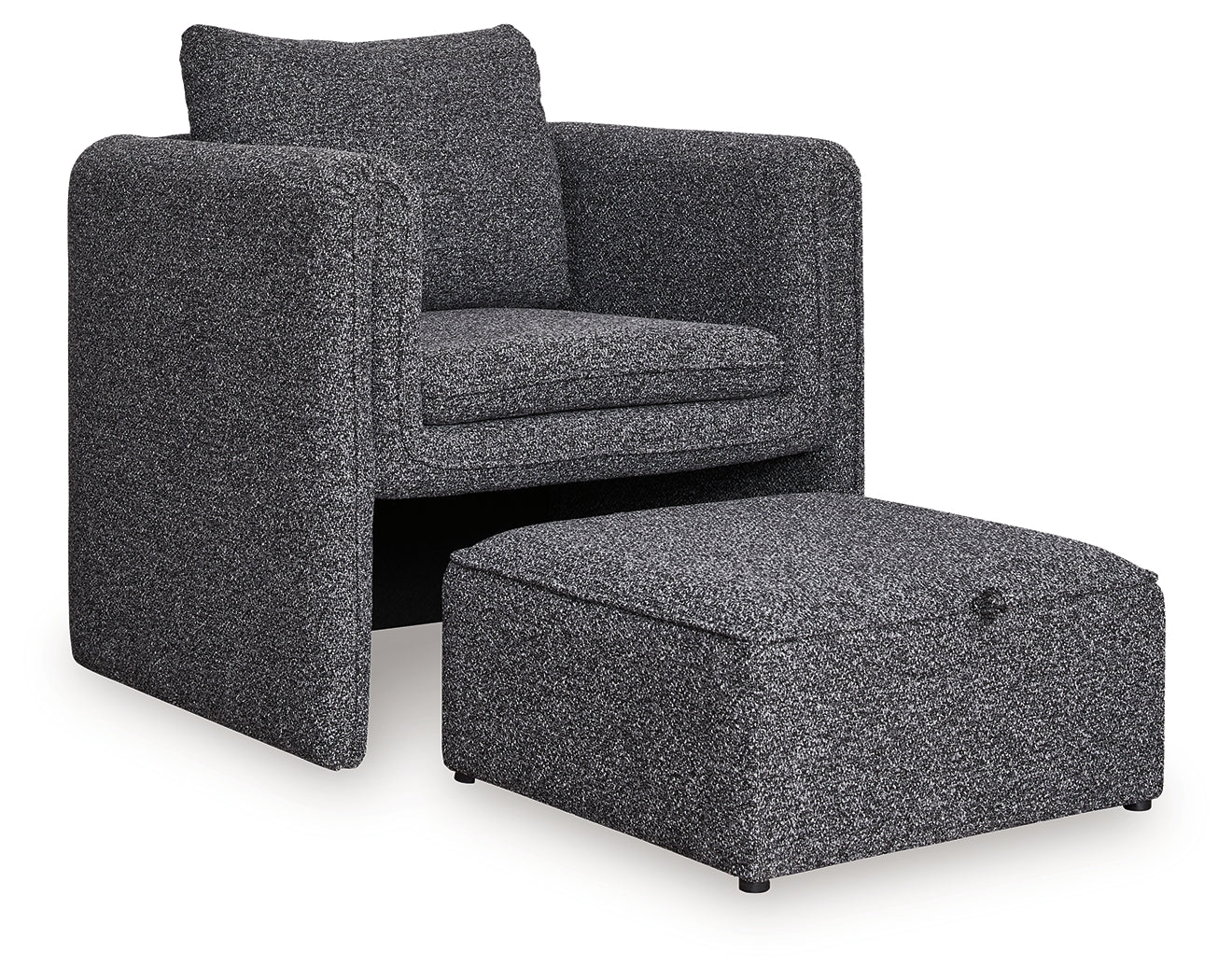 Vreni Charcoal/Black Accent Chair (Online Special Price) - Ornate Home