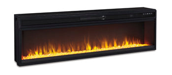W100-22 / Wide Electric Fireplace Insert 57" Black (Online Special Price) - Ornate Home