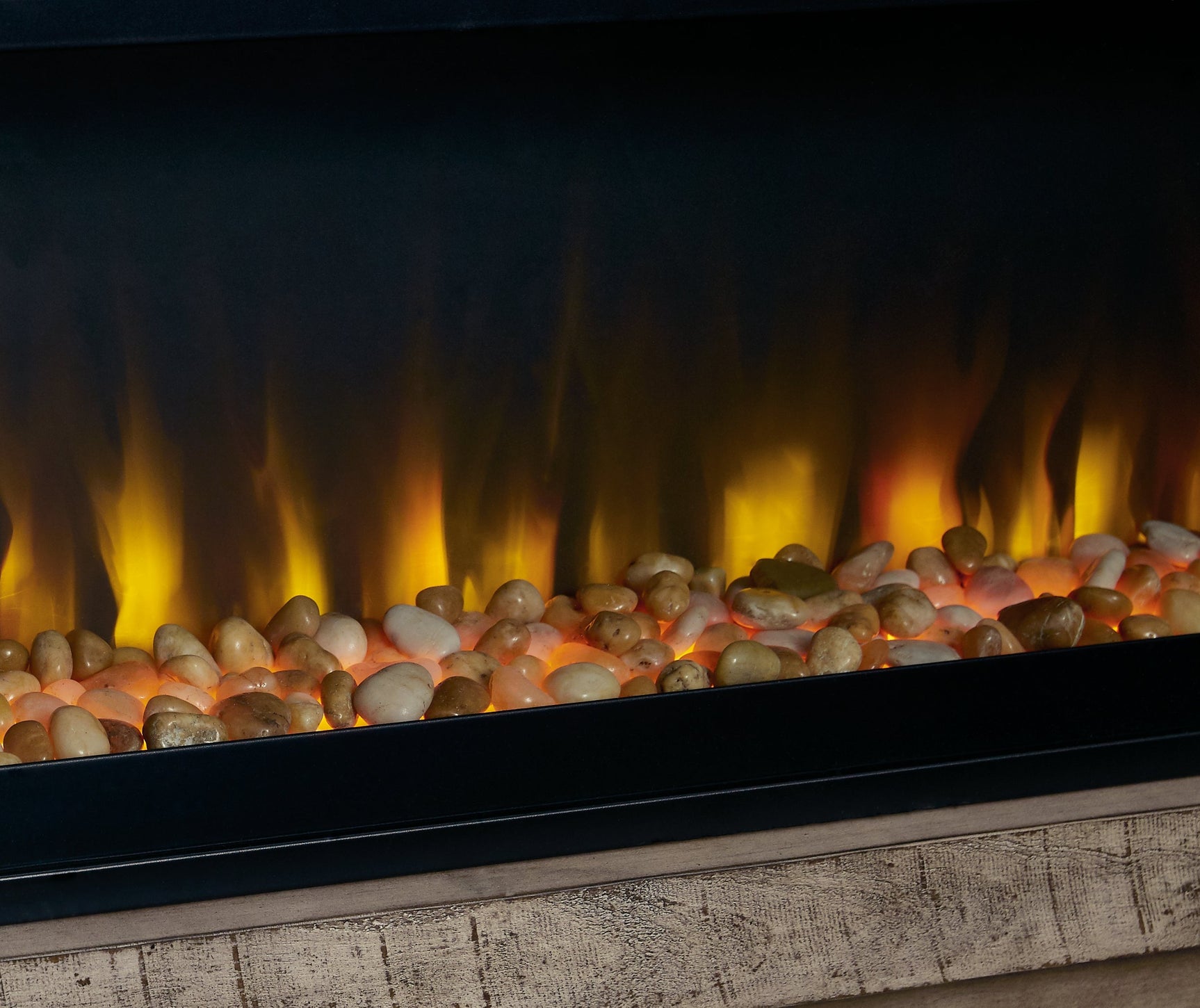 W100-22 / Wide Electric Fireplace Insert 57" Black (Online Special Price) - Ornate Home