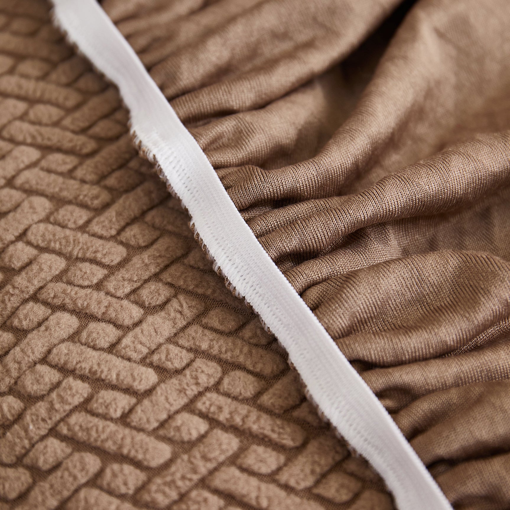 Tailored Sofa Cushion Covers Stretch Couch Seat Covers with Skirt for Sectional Sofas