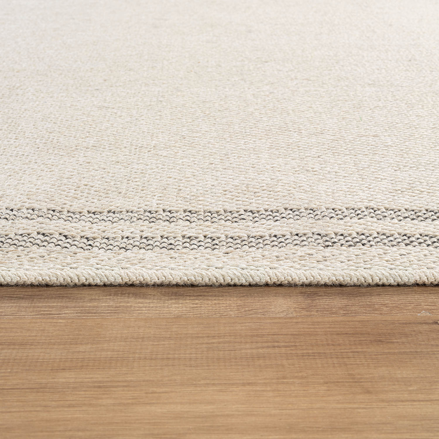 Woolen Bone 7 Washable Jute-Look Rug | Minimalist Decor