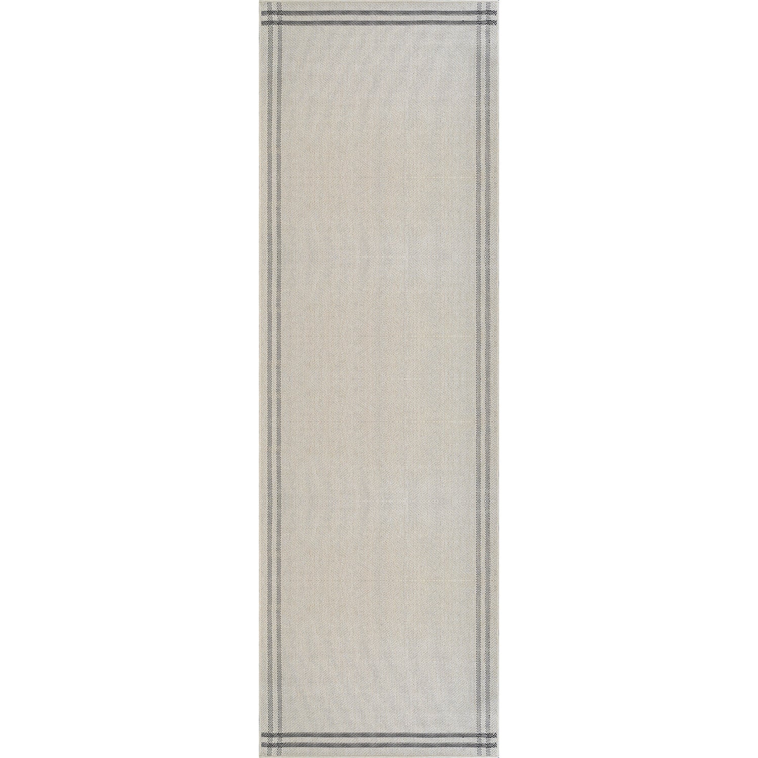 Woolen Bone 7 Washable Jute-Look Rug | Minimalist Decor