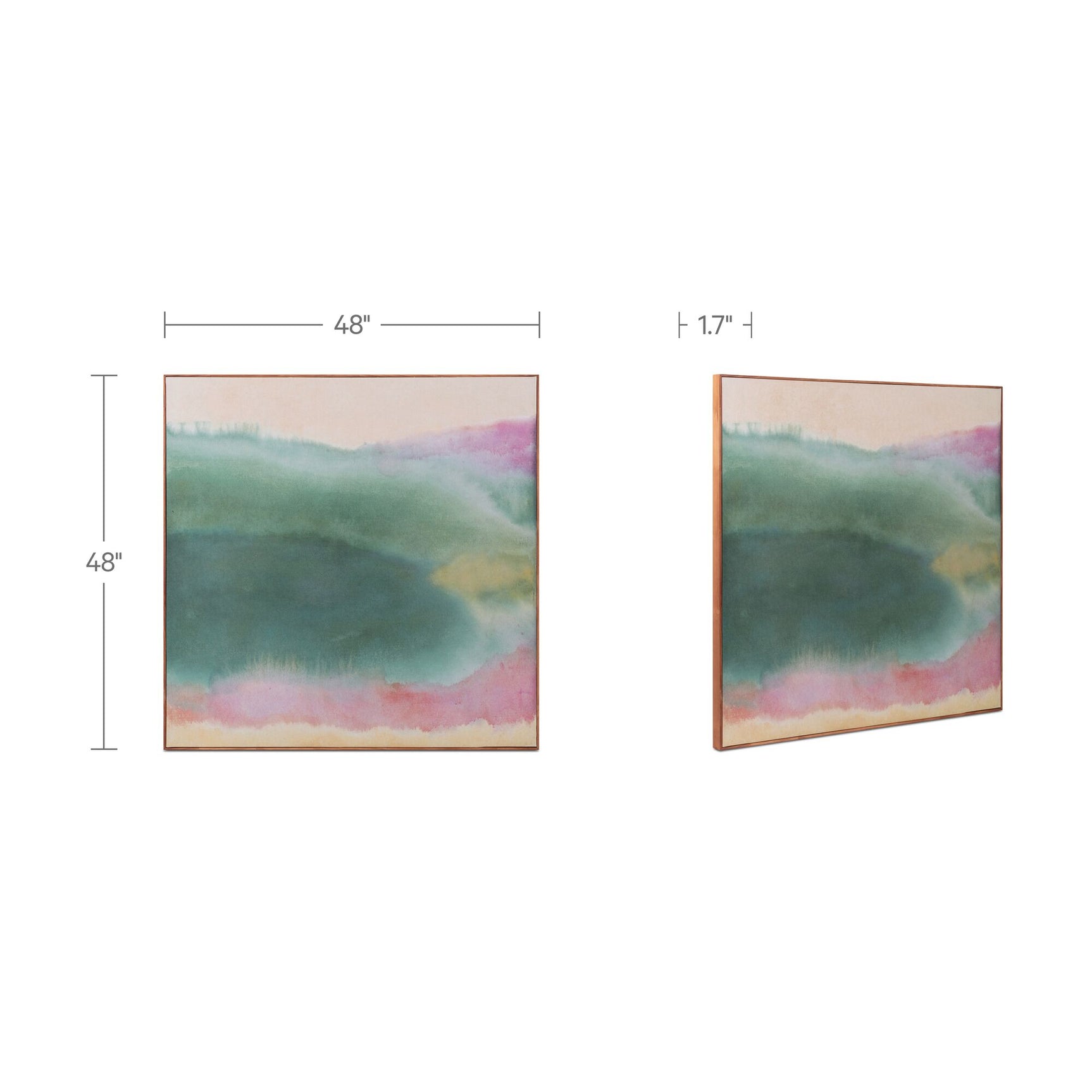 Lotus Multicolor Framed Painting