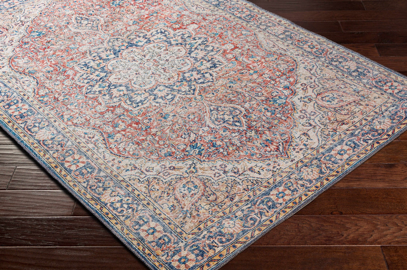 Wacousta Red&Blue Washable Rug - Clearance - Ornate Home
