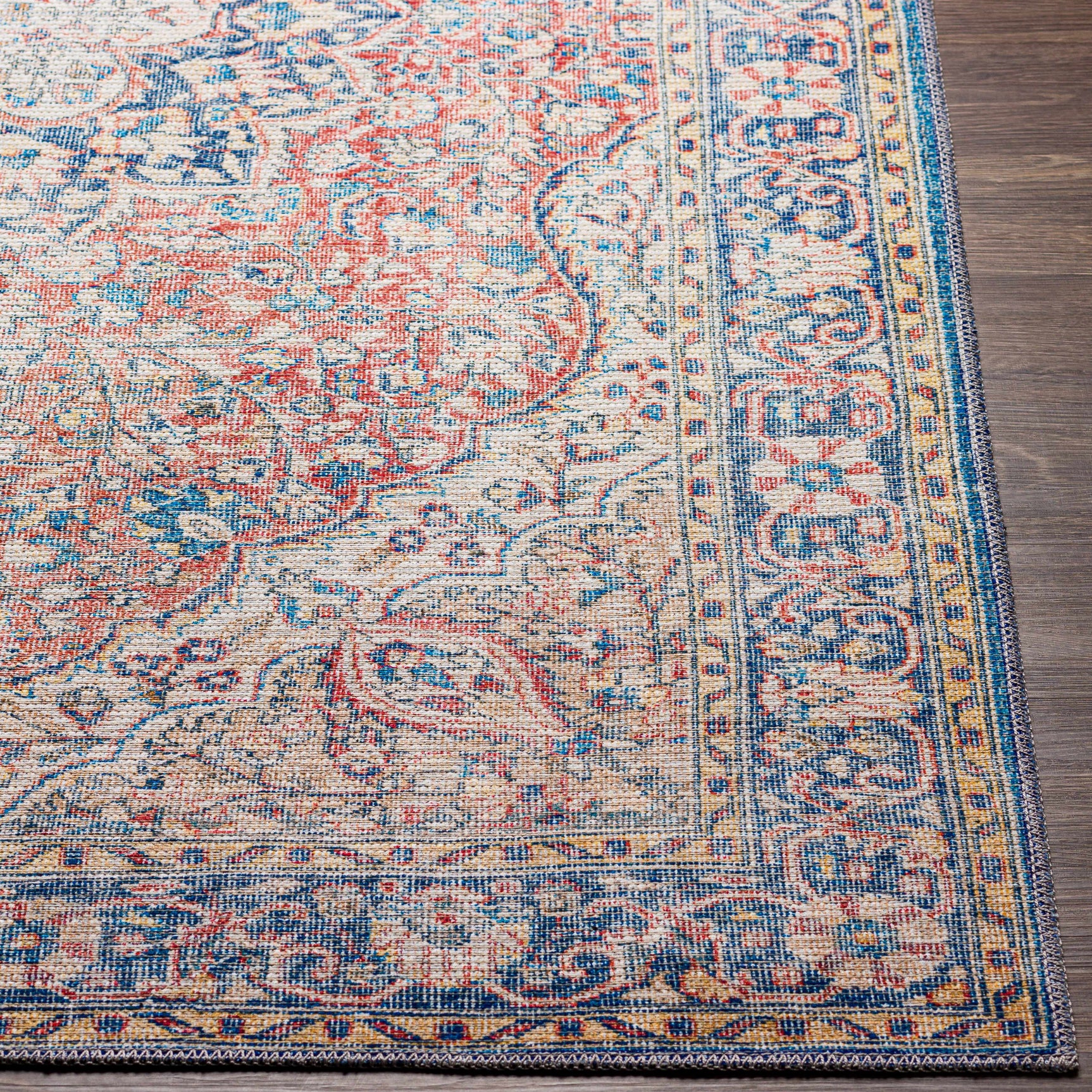 Wacousta Red&Blue Washable Rug - Clearance - Ornate Home
