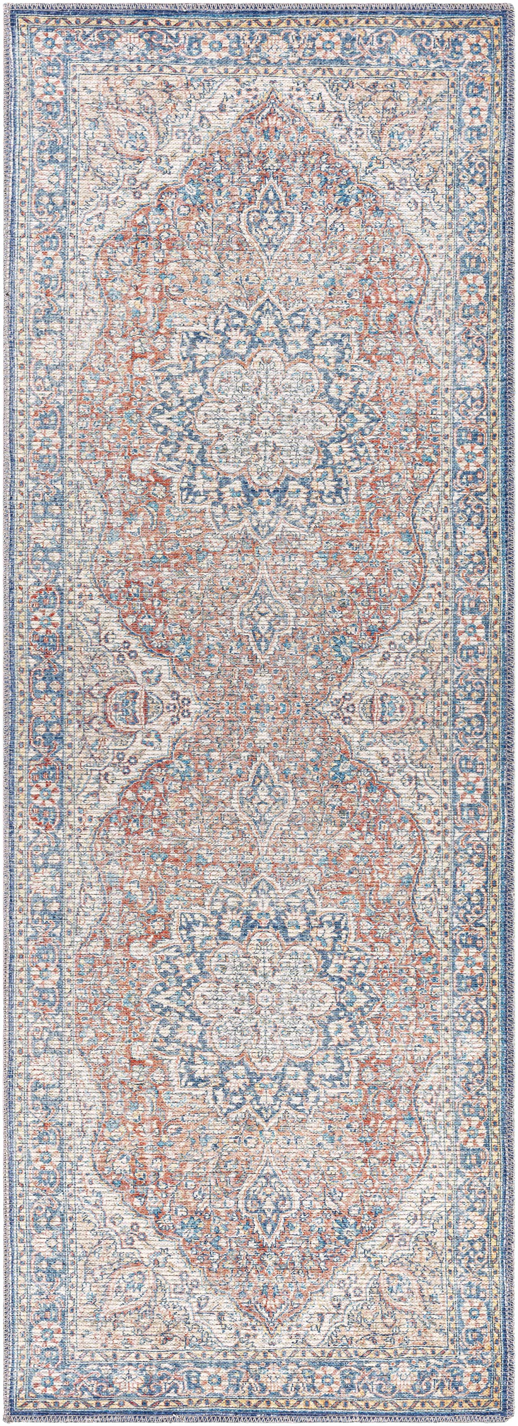 Wacousta Red&Blue Washable Rug - Clearance - Ornate Home