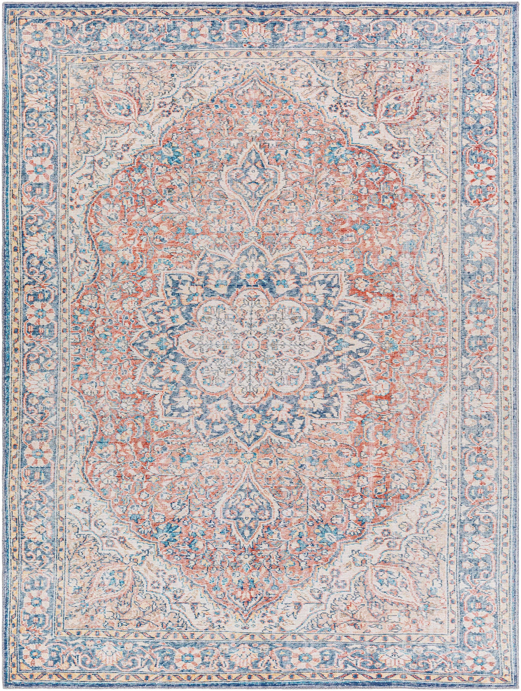 Wacousta Red&Blue Washable Rug - Clearance - Ornate Home
