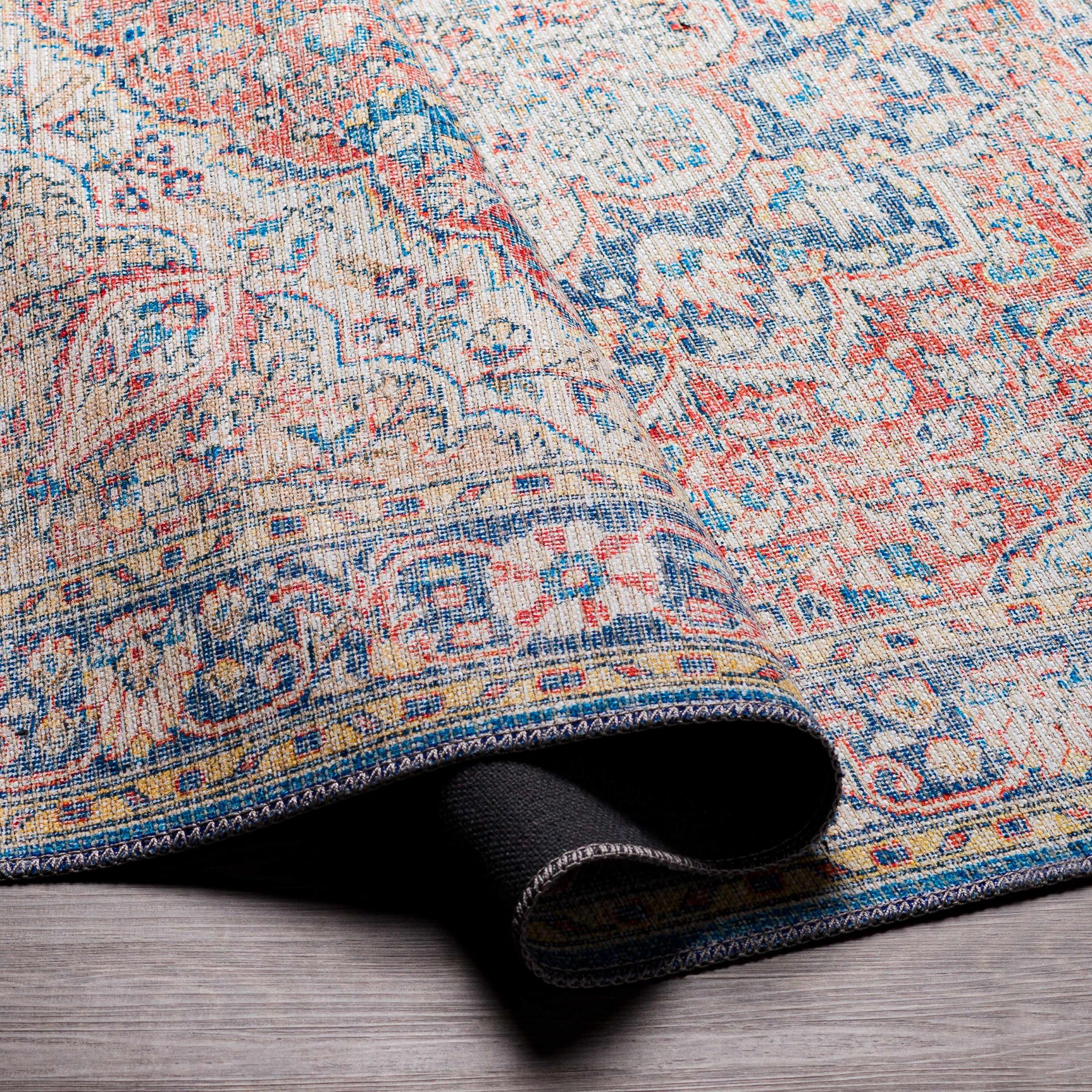 Wacousta Red&Blue Washable Rug - Clearance - Ornate Home