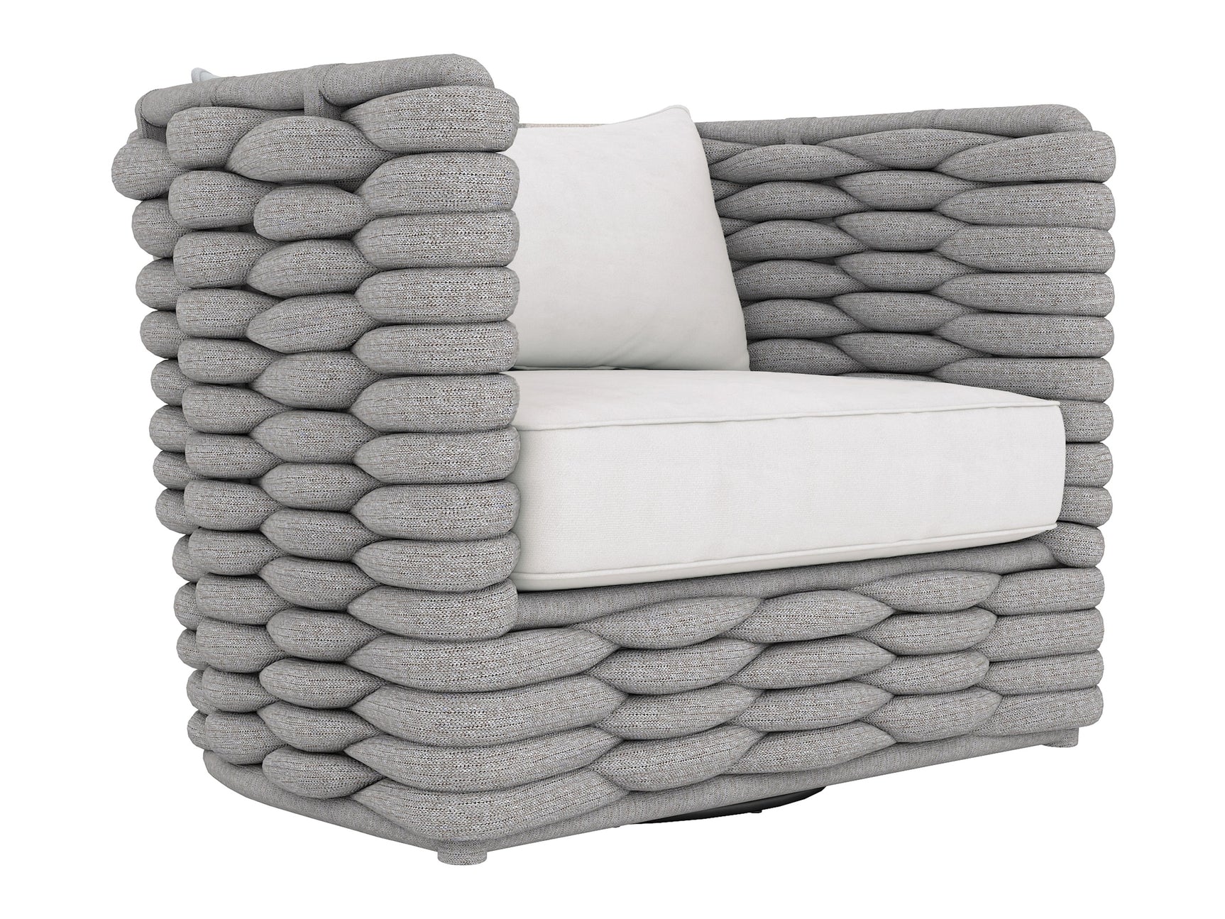 Wailea Nordic Grey/White/Cream Outdoor Chair - Ornate Home