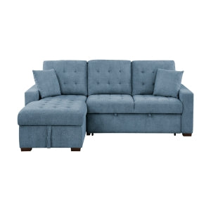 Waitsfield Blue 2-Piece Sectional with Left Chaise - Ornate Home