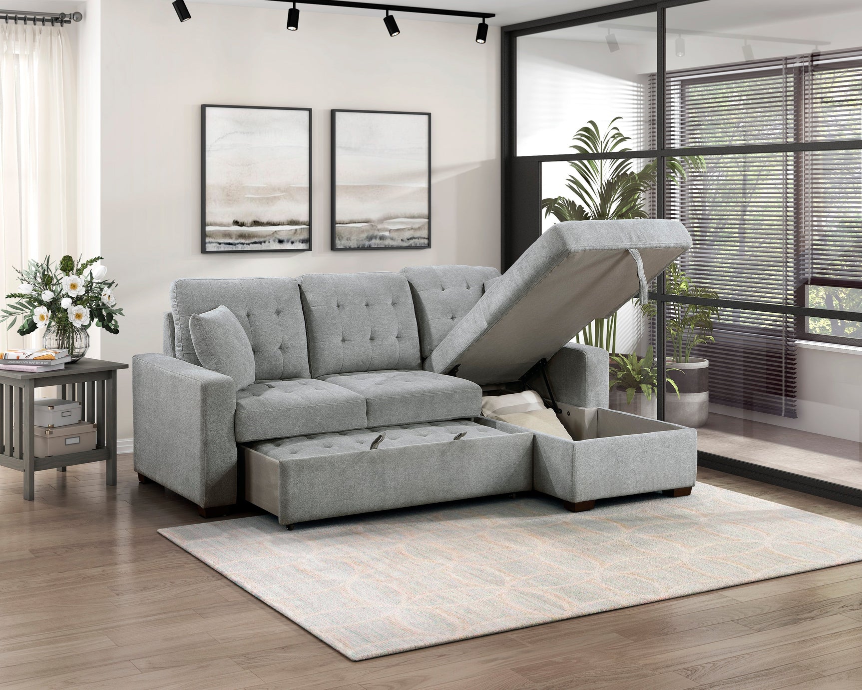 Waitsfield Gray 2-Piece Sectional with Right Chaise - Ornate Home