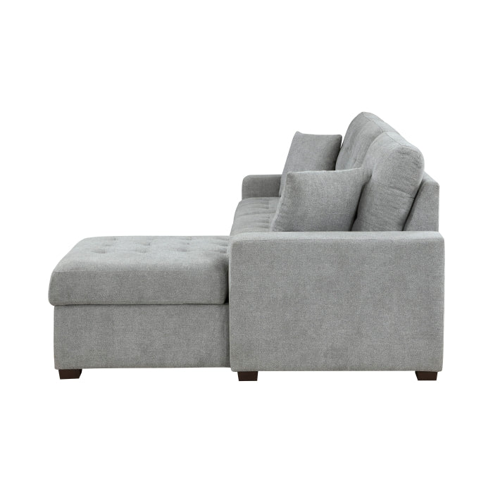 Waitsfield Gray 2-Piece Sectional with Right Chaise - Ornate Home