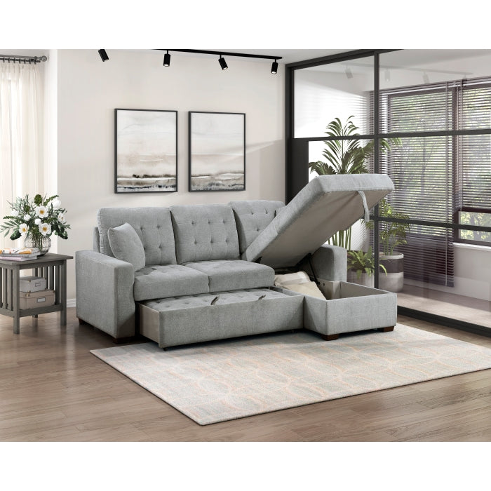 Waitsfield Gray 2-Piece Sectional with Right Chaise - Ornate Home