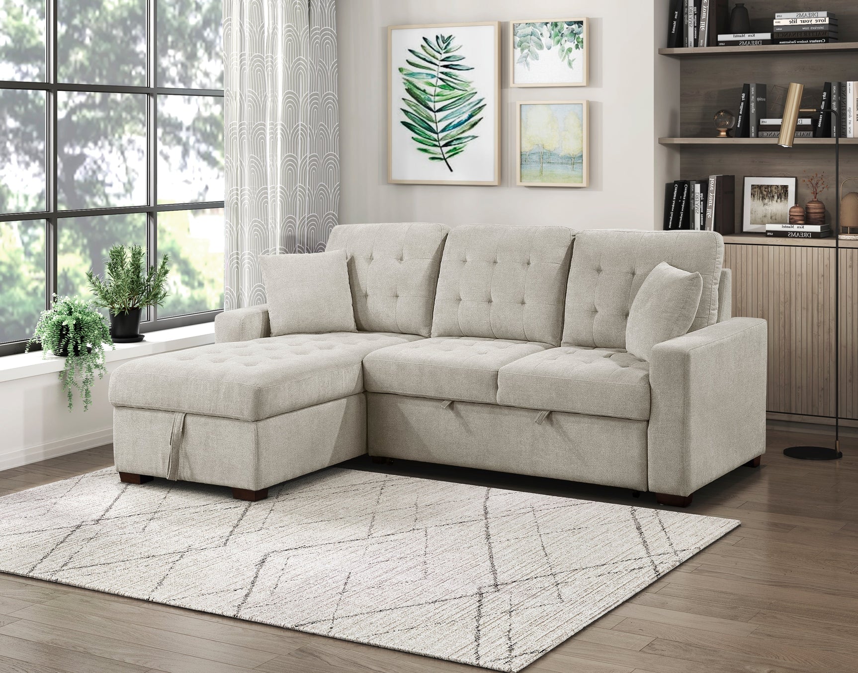 Waitsfield Sand 2-Piece Sectional with Left Chaise - Ornate Home
