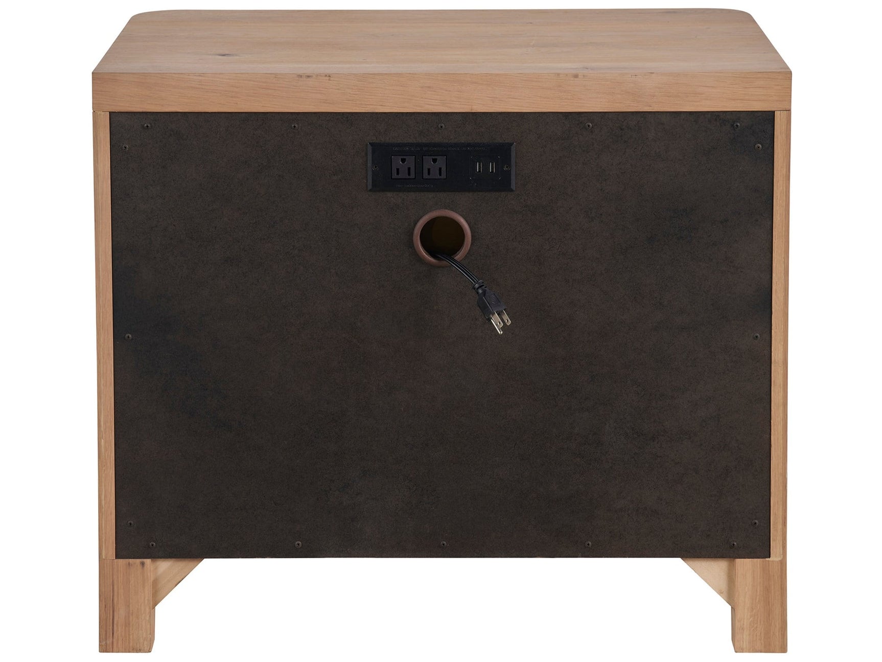 Walker Organic Natural Oak Nightstand (30" W) - Ornate Home
