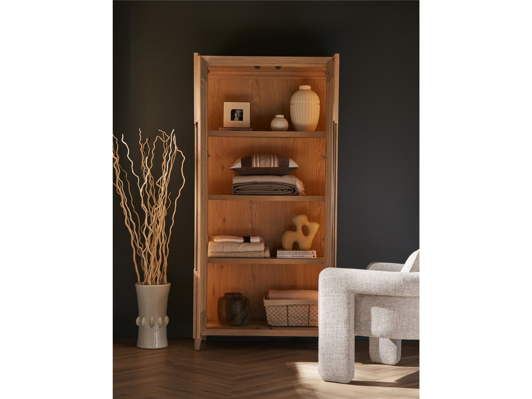Walker Organic Natural Oak Wardrobe - Ornate Home