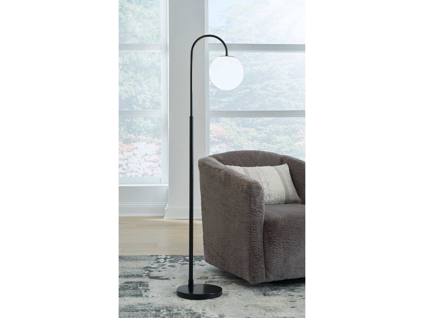 Walkford Black Floor Lamp (Online Special Price) - Ornate Home
