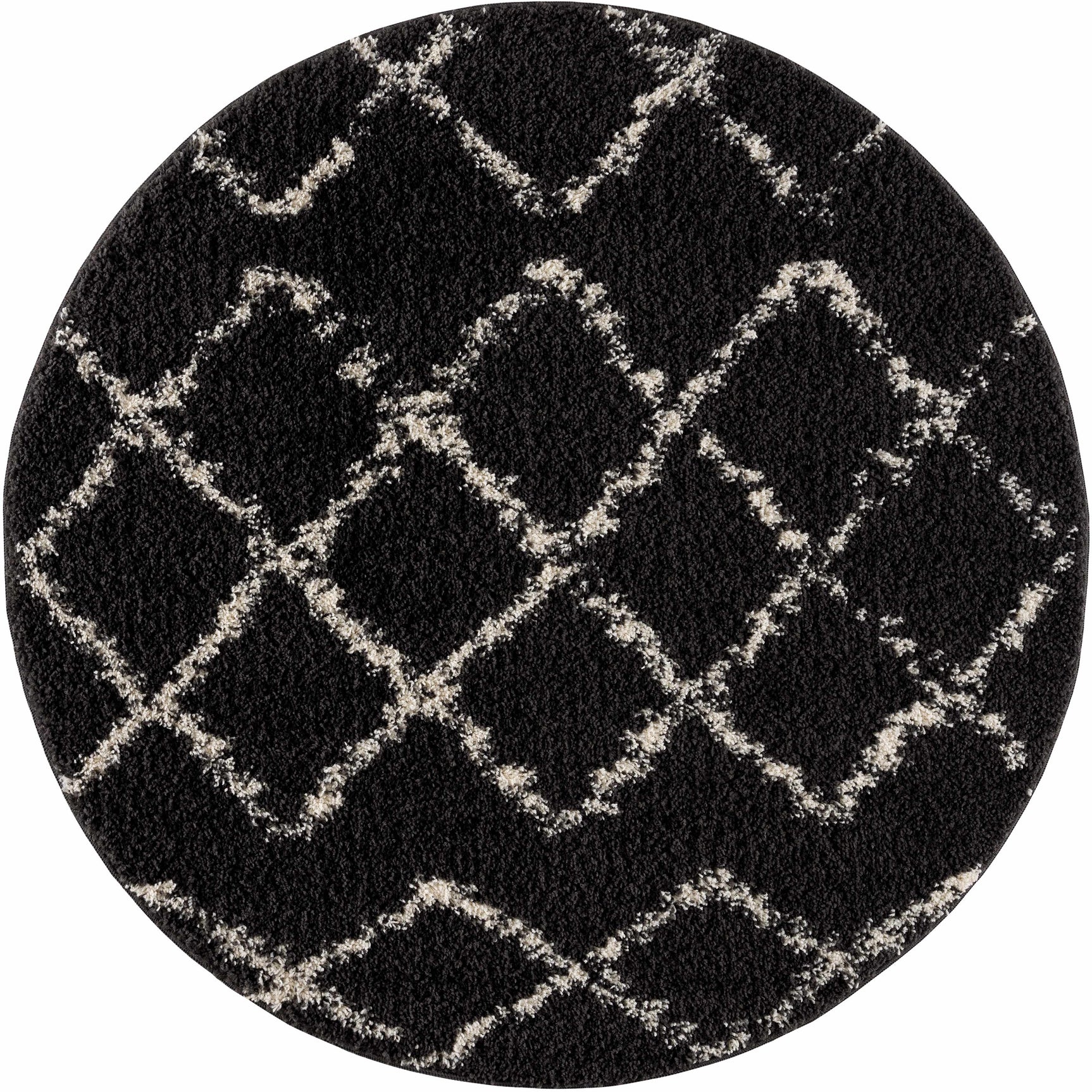 Wallagrass Black Moroccan Shag Rug - Clearance - Ornate Home