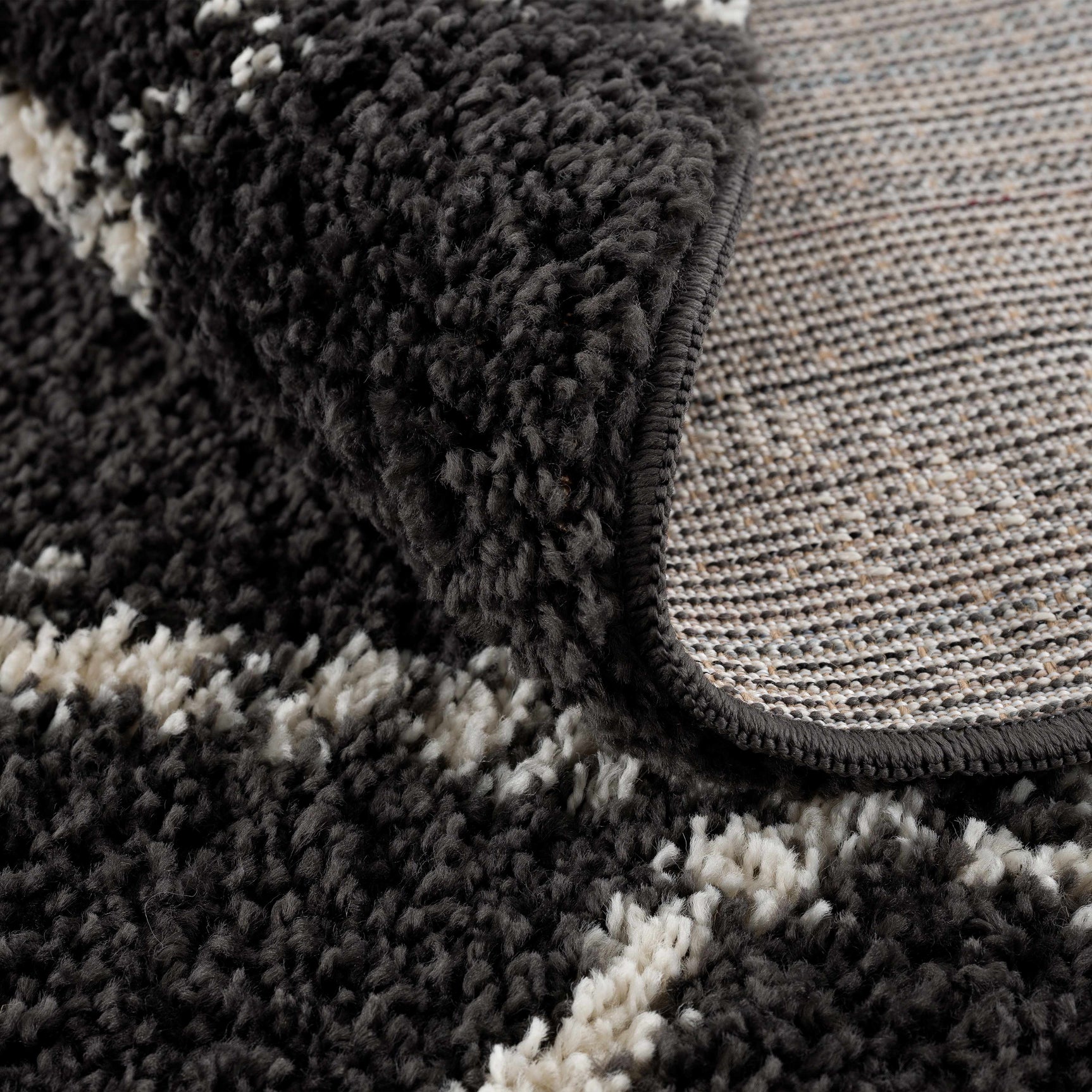 Wallagrass Black Moroccan Shag Rug - Clearance - Ornate Home