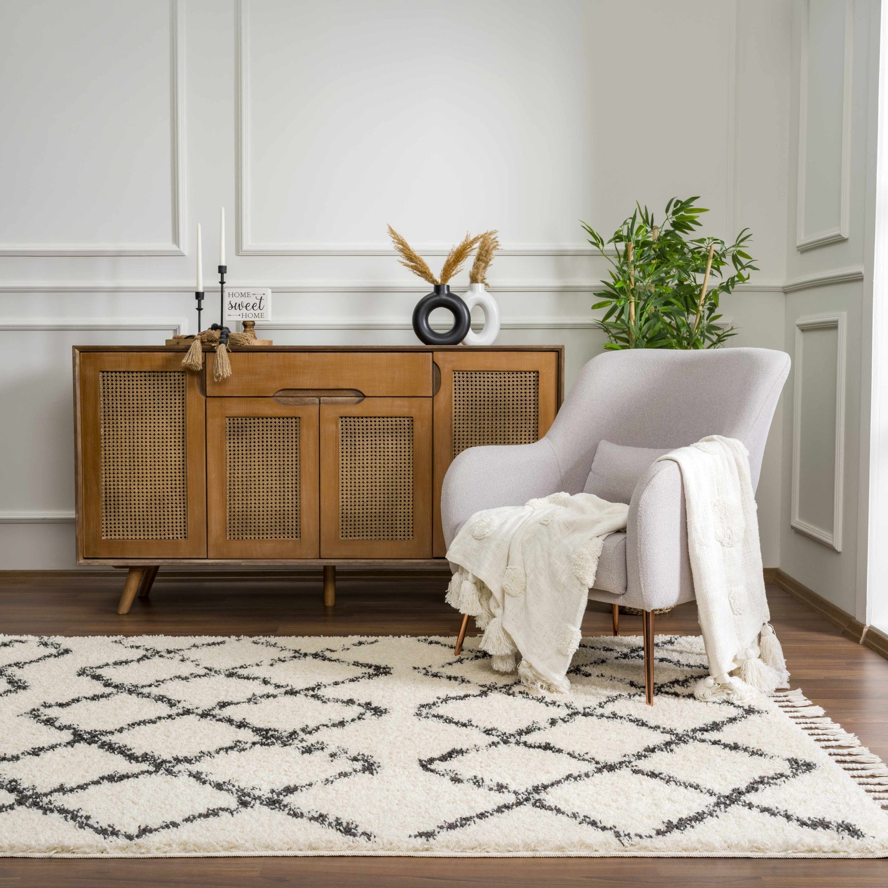Wallagrass Moroccan Shag Rug - Clearance - Ornate Home