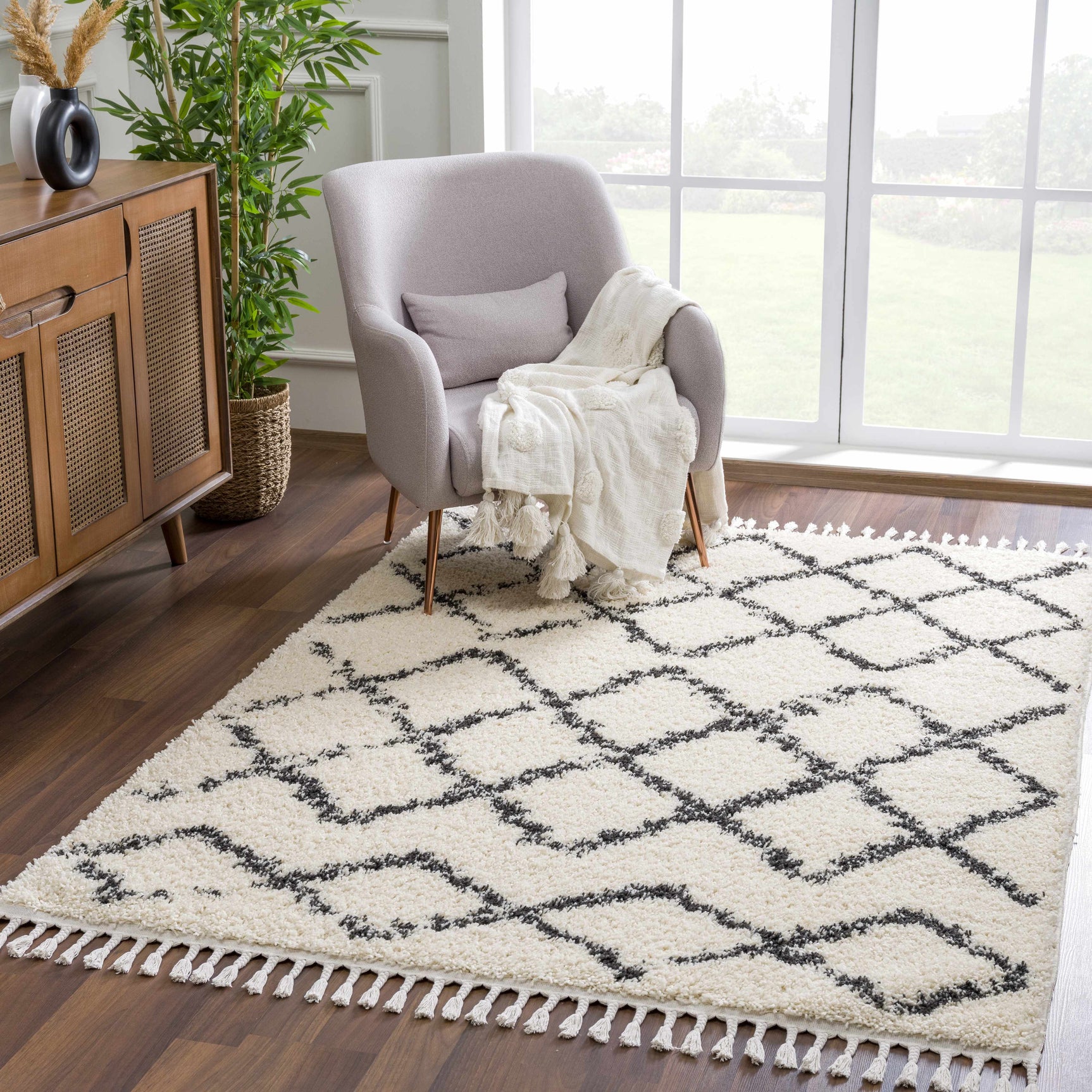 Wallagrass Moroccan Shag Rug - Clearance - Ornate Home