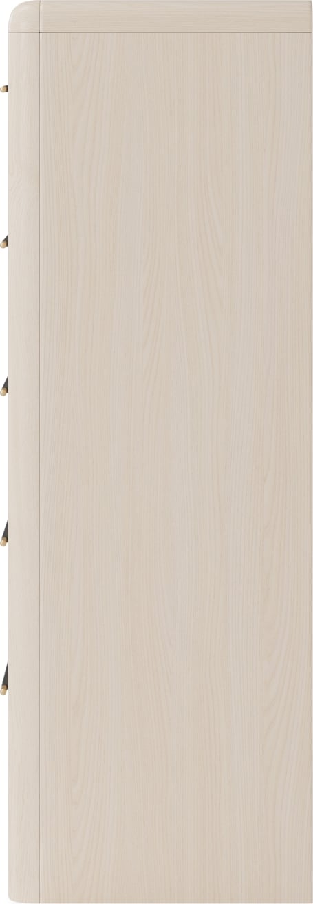 Wallen White Sand 5 Drawer Chest - Ornate Home