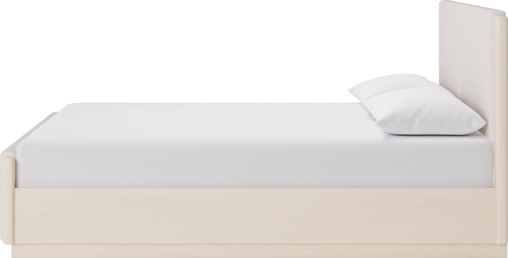 Wallen White Sand Full Upholstered Bed