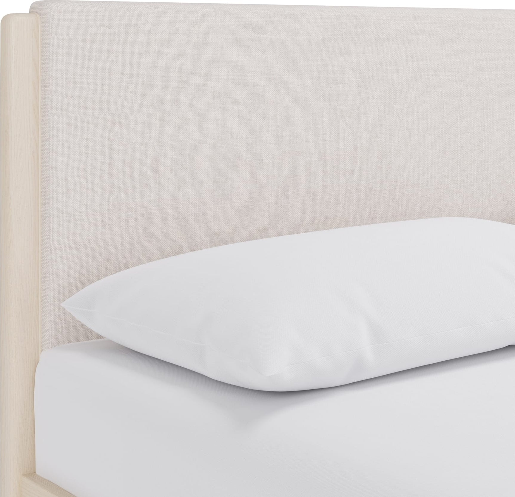 Wallen White Sand Full Upholstered Bed
