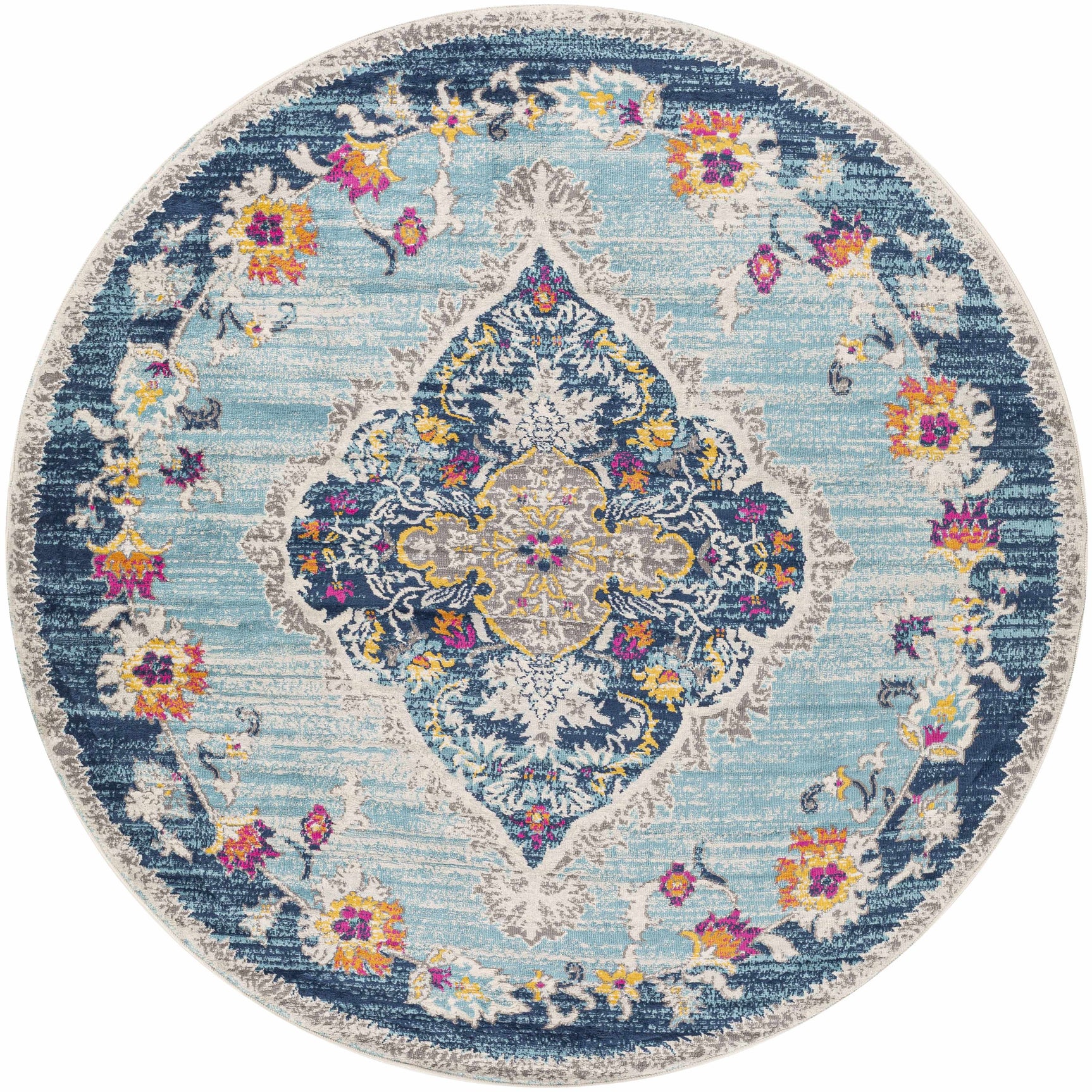 Wallsburg Blue Area Rug - Ornate Home