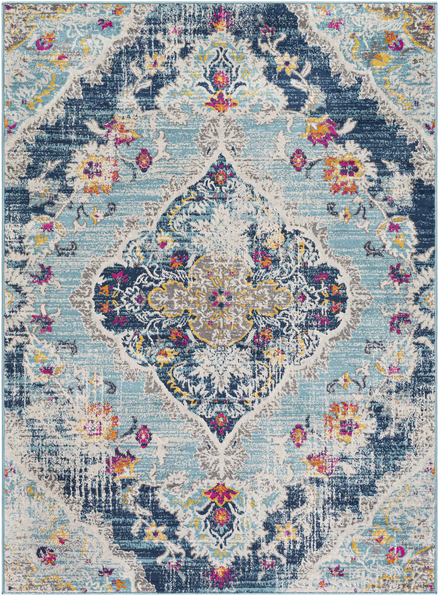 Wallsburg Blue Area Rug - Ornate Home