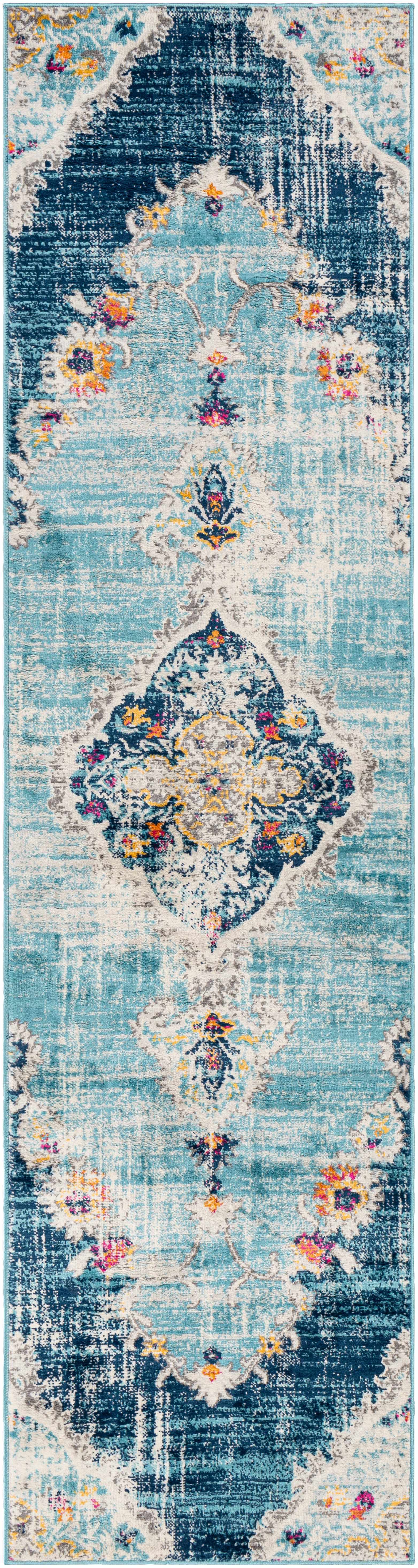 Wallsburg Blue Area Rug - Ornate Home