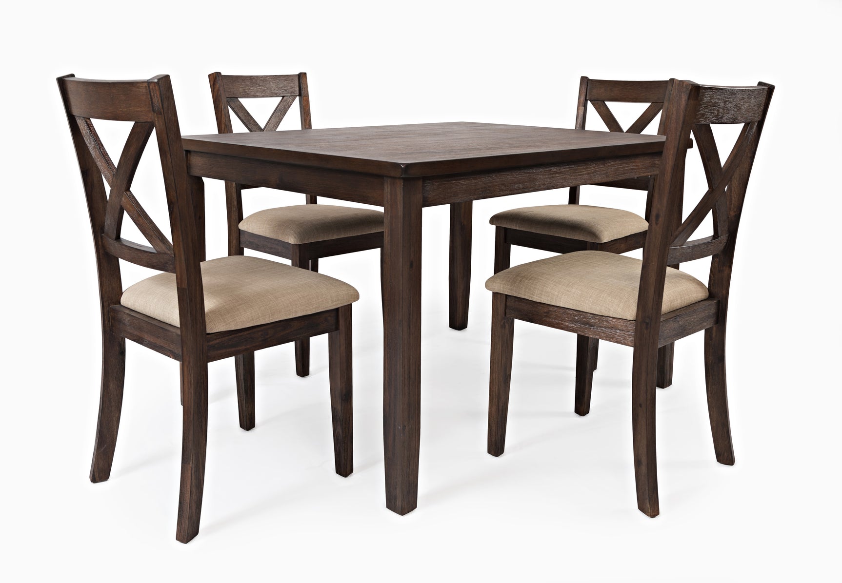 Walnut Creek Brown Dining Table w/(4) Chairs - Ornate Home