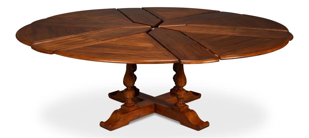 Walnut Jupe Brown Medium Dining Table - Ornate Home