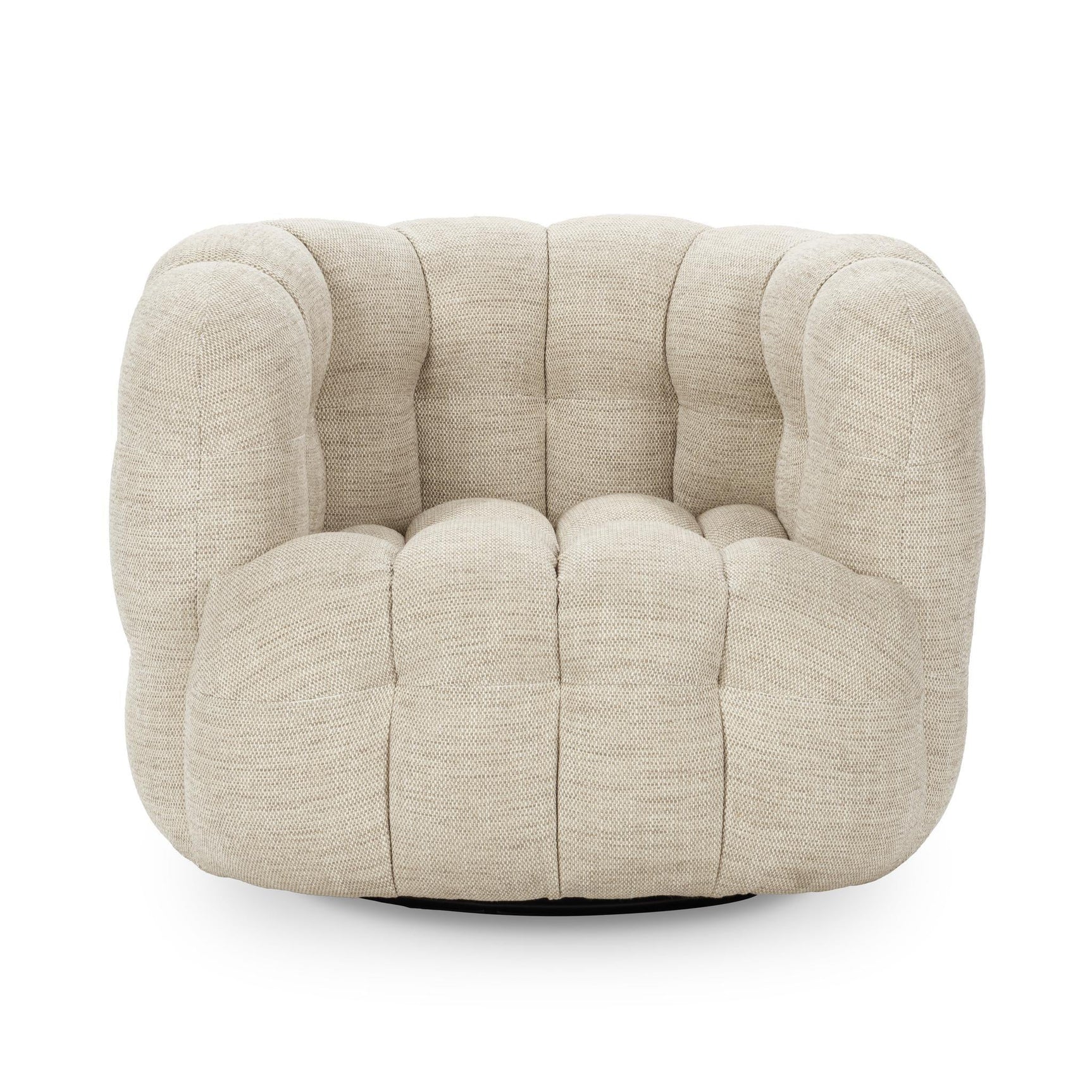 Walter Beige Swivel Chair - Ornate Home