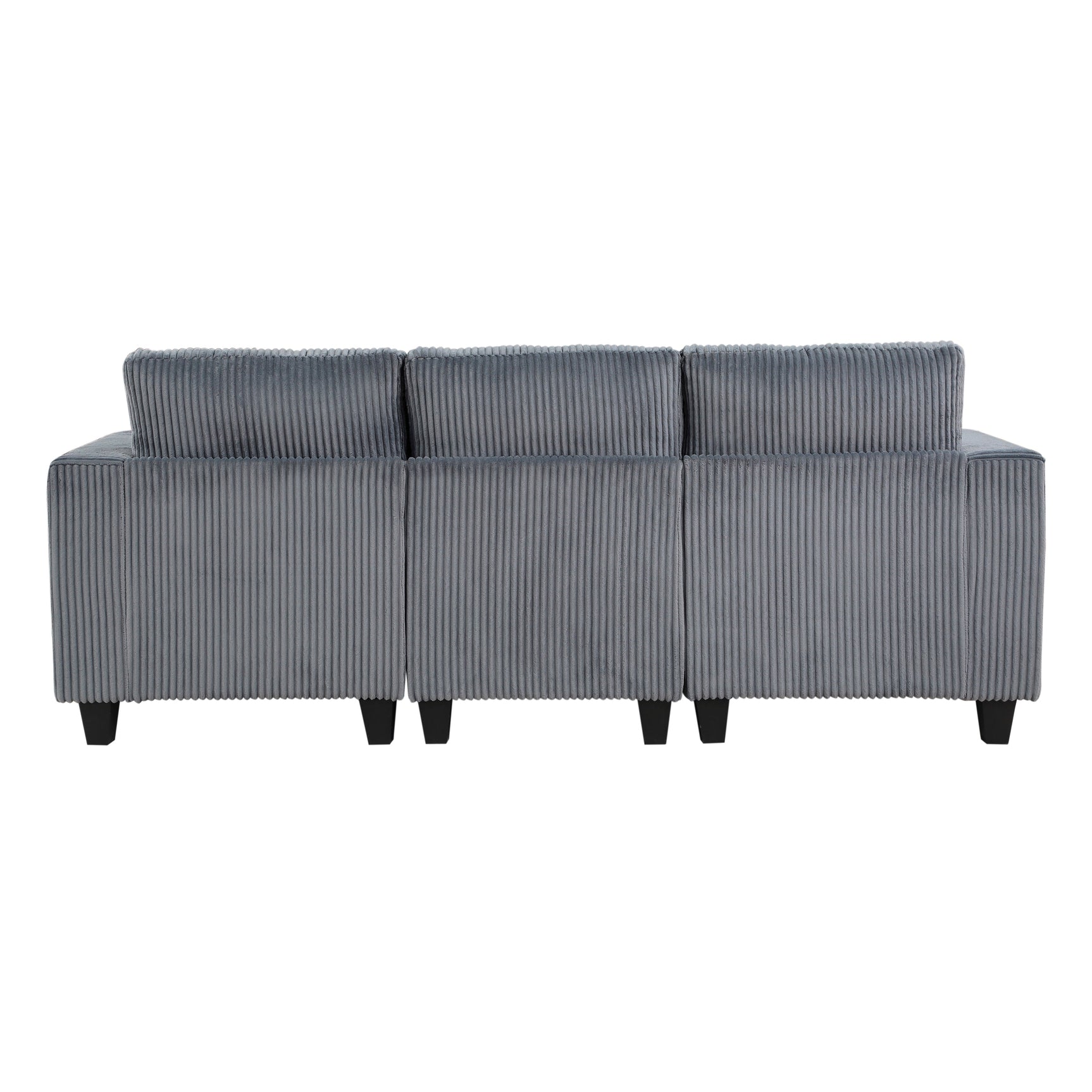 Walterboro Dark Gray Sofa with Storage Pouches - Ornate Home