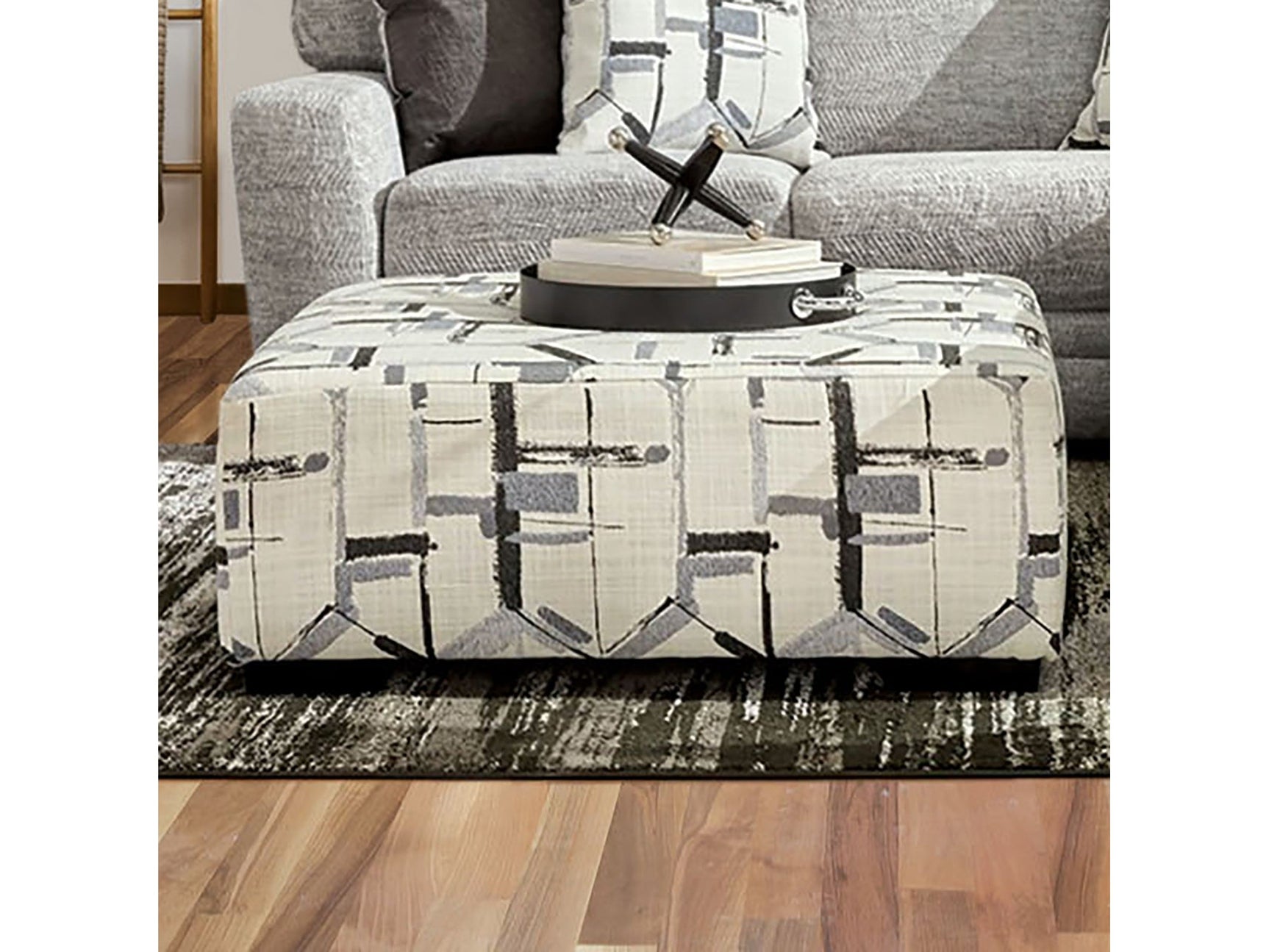 Walthamstow Gray Ottoman - Ornate Home