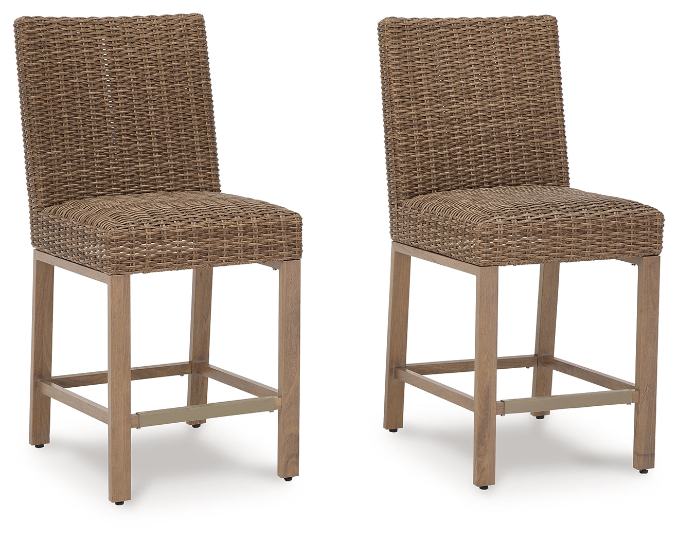 Walton Bridge Driftwood Outdoor Bar Stool (Set of 2) - Ornate Home