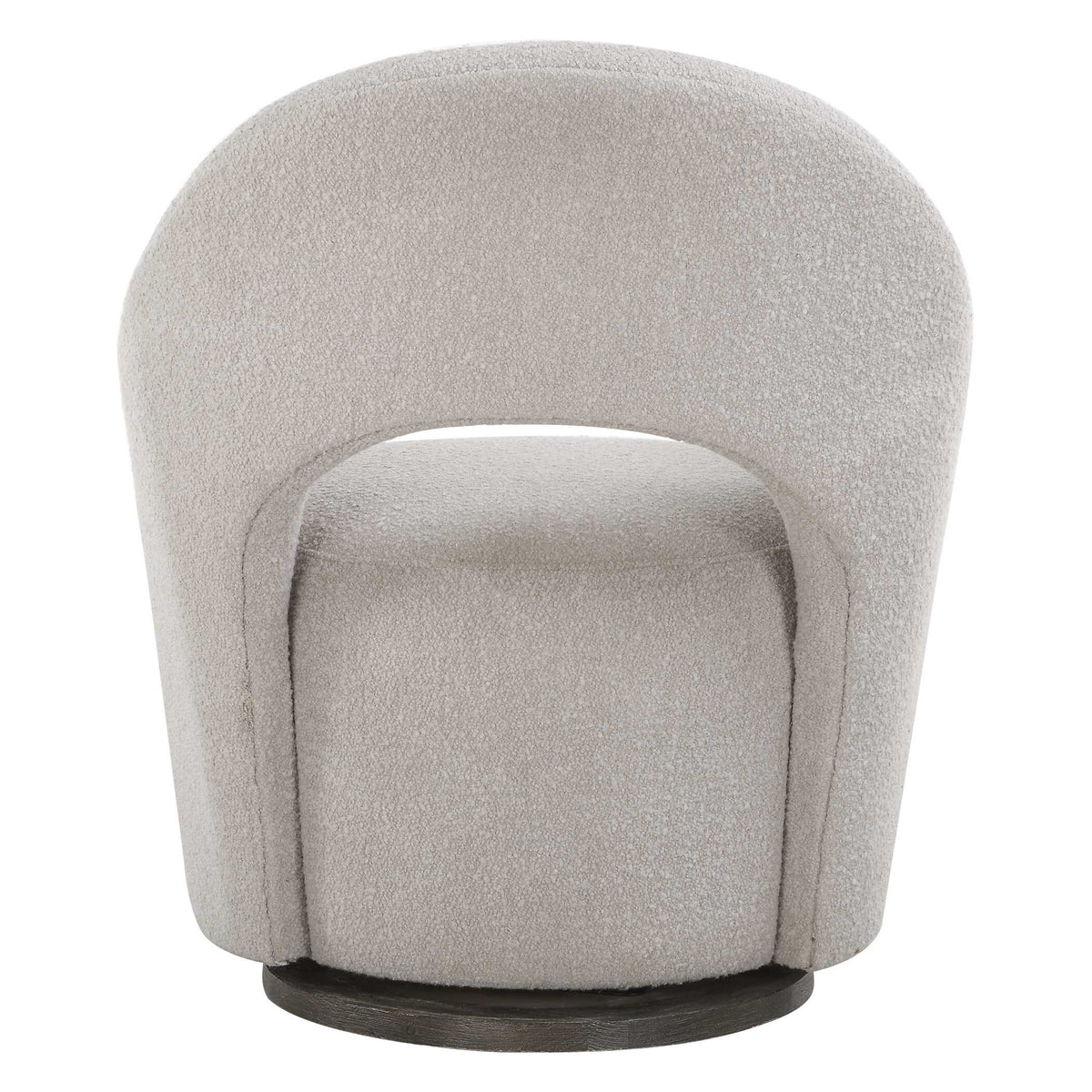 Wander Brown Fabric Swivel Chair - Ornate Home